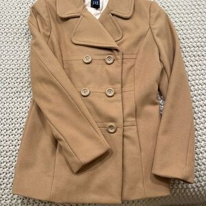 NWT GAP Women's Classic Camel Peacoat